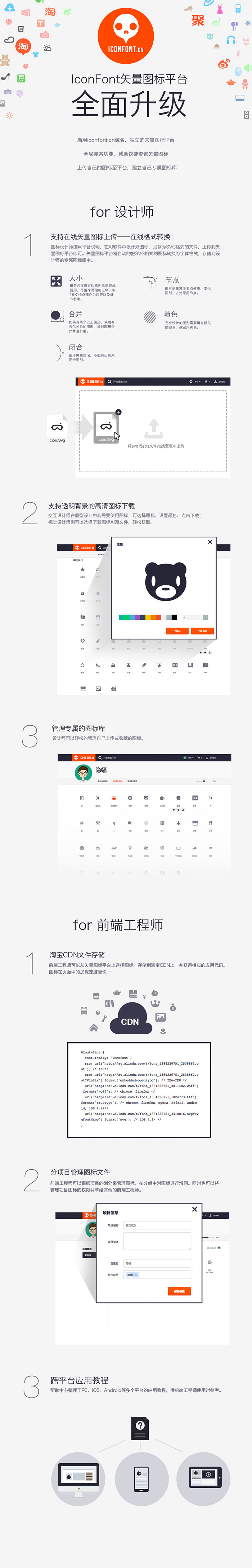 Iconfont矢量图标平台全面升级